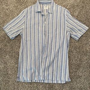 Zara Men's Blue Striped Shirt Sz Med Great condition! Cotton